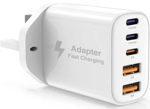 Essri 52W USB C Charger Plug Fast Charge,5-Port USB